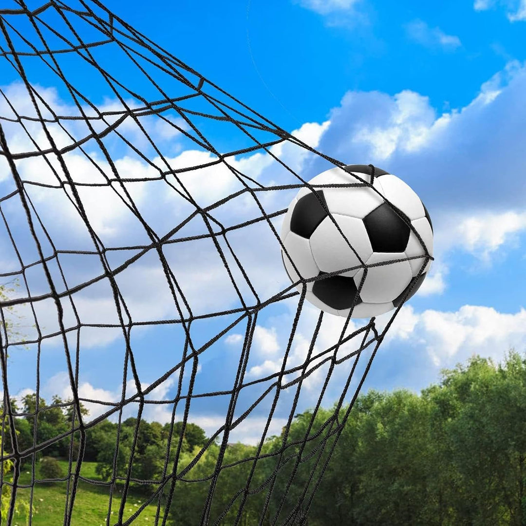 Ballfangnetz für Soccer-Training Fussballnetze für den Garten und Hinterhof Schwarz L, Schwarz L