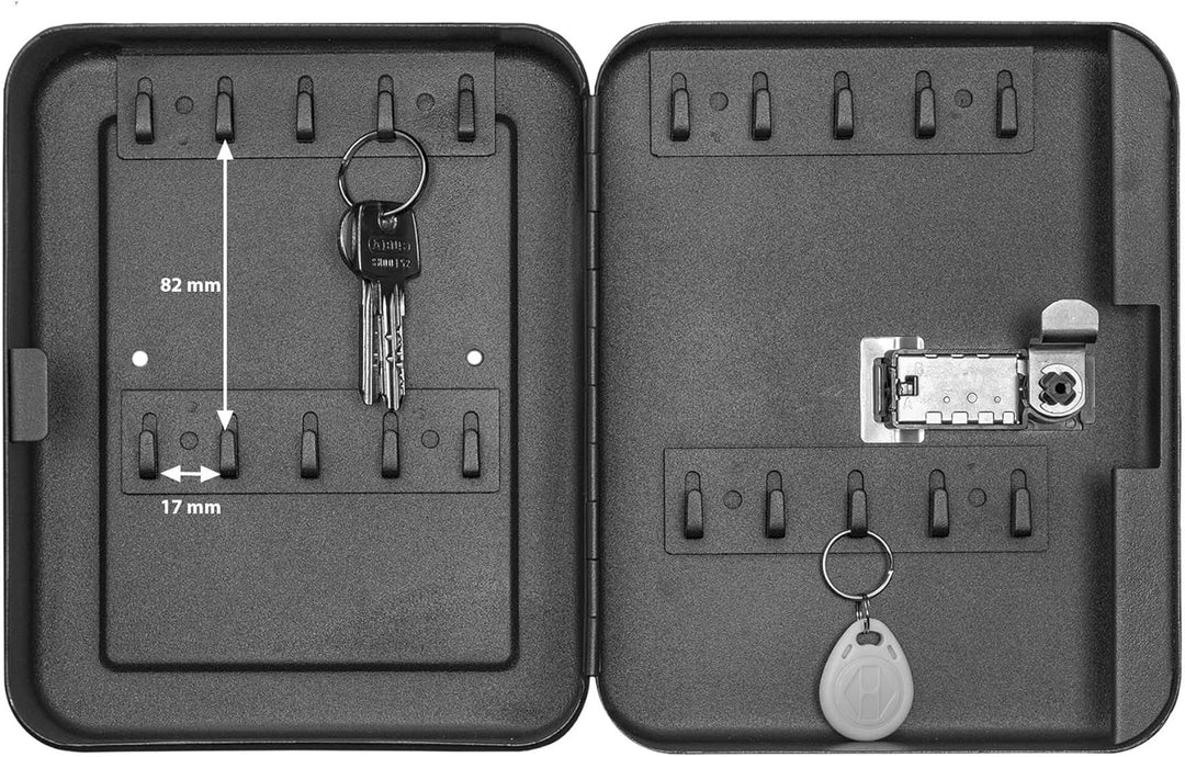 banjado® Burg-Wächter® abschliessbarer Schlüsselkasten mit Motiv Flaschenpost für 20 Schlüssel - Sch