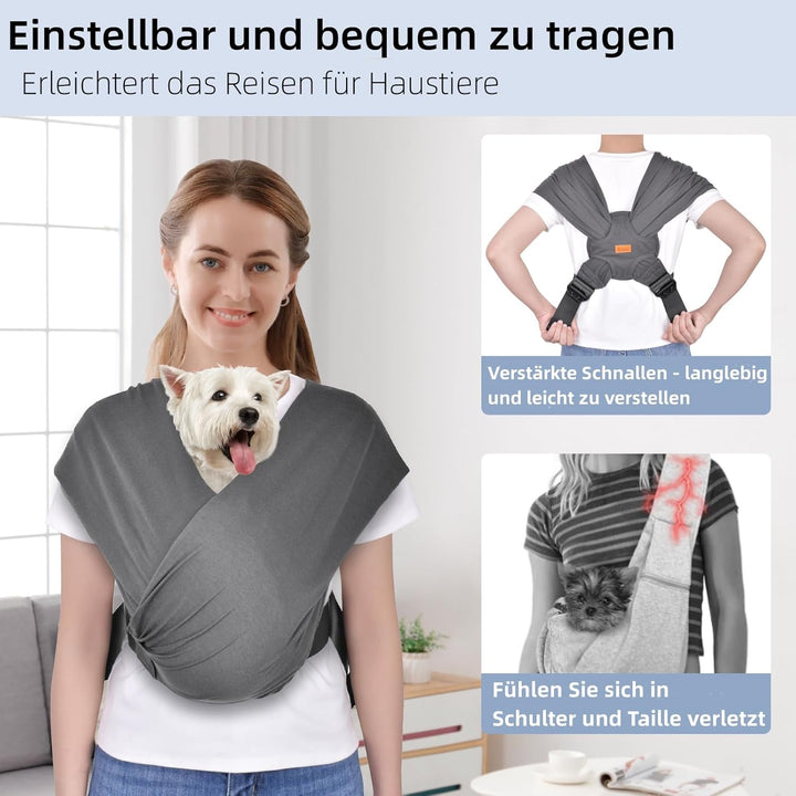 CUBY Hundetragetasche, Eingewickelt Hunde Tragetasche Nach vorne Gerichteter Rucksackträger Schulter