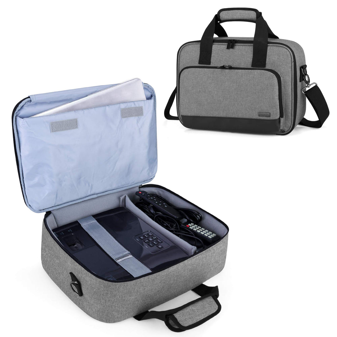 Luxja Beamertasche Kompatibel mit Acer, BenQ, Epson, Optoma und Viewsonic Beamer, Projektor Tasche m