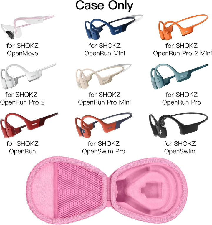 co2CREA für SHOKZ OpenRun Knochenschall Kopfhörer,Schutzhülle Tasche für OpenRun mini/Pro 2 mini/Ope