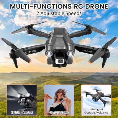 Mingfuxin Faltbare Drohne mit Kamera für Anfänger, RC Quadcopter Drohne mit App WIFI FPV Live-Video,