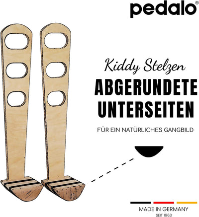 pedalo Kiddy-Stelzen I Holzstelzen I Kinderstelzen I Mitwachsende Stelzen I für Einsteiger