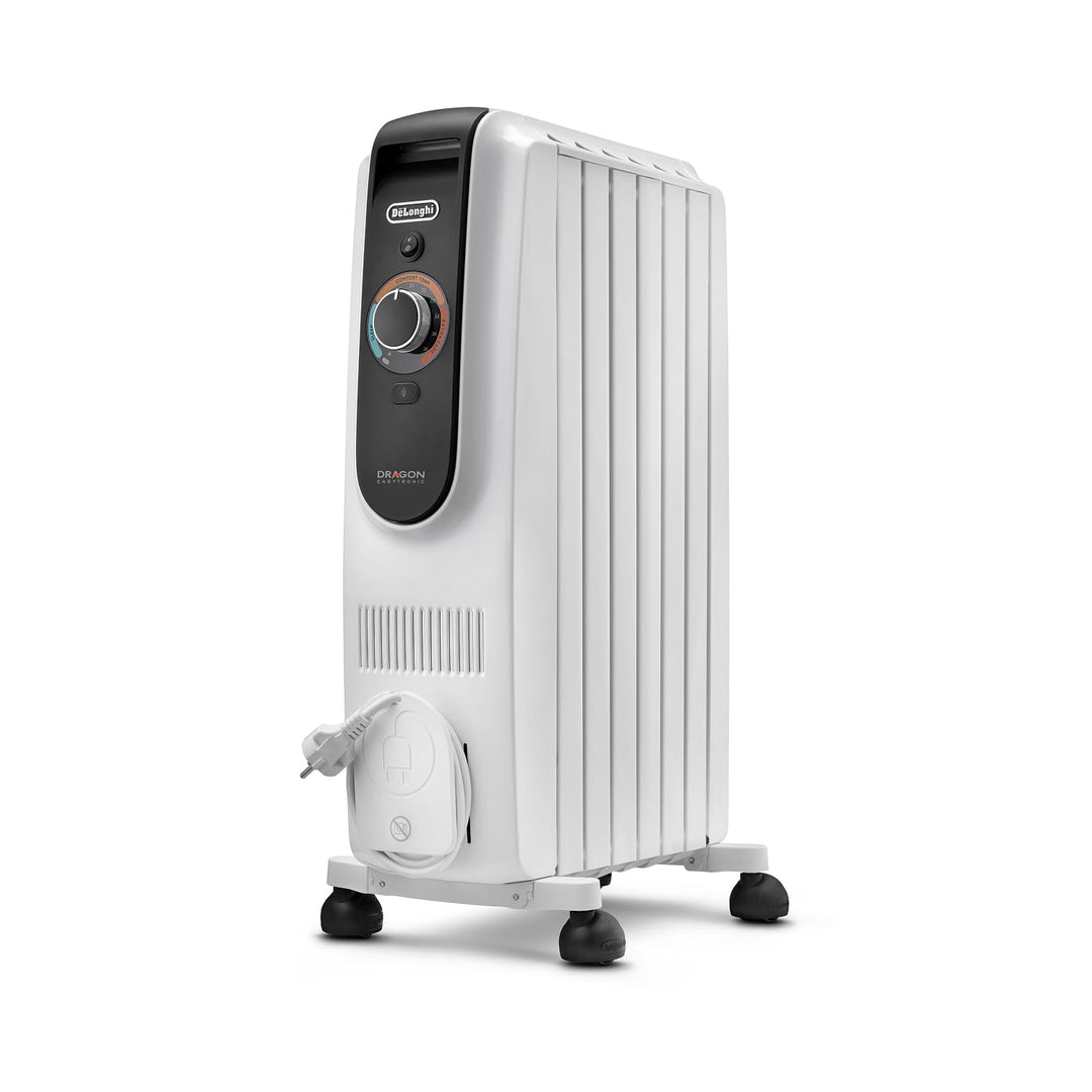 De'Longhi Dragon EasyTronic – Ölheizer für Räume bis 45m³, Elektroheizung mit Sicherheitsthermostat,