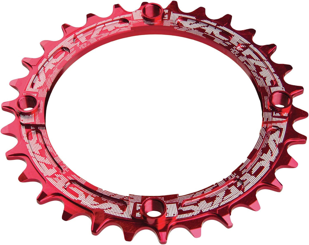 Race Face schmales breites Einzel-Kettenblatt 104 x 36T Rot, 104 x 36T Rot