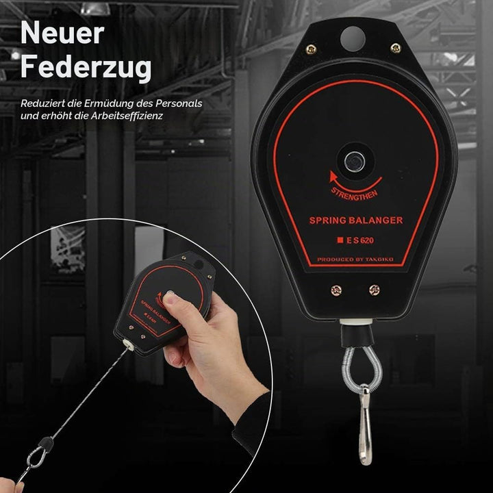 ES620 Federzug, Federzug Seilzug Federzughalterung Einziehbarer Feder Balancer Werkzeughalter 0,6~2,