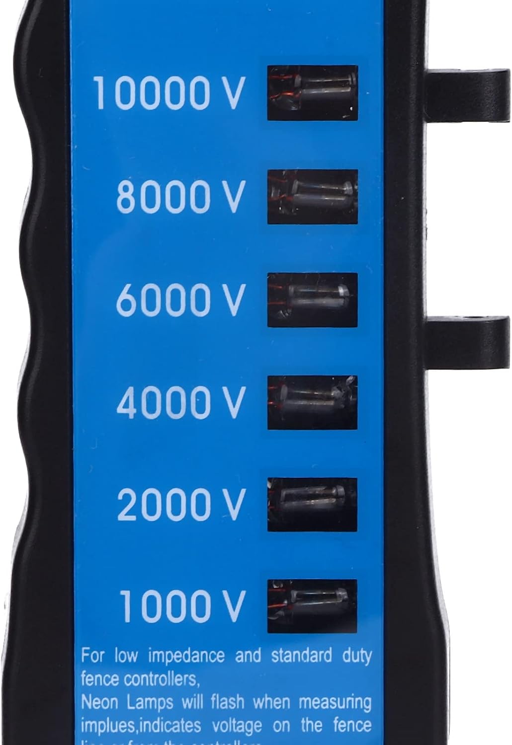 Ejoyous Weidezaun Zaunprüfer, 1000-10000V 6 Stufen Elektrozaun Tester, Tragbarer Spannungsprüfer Str