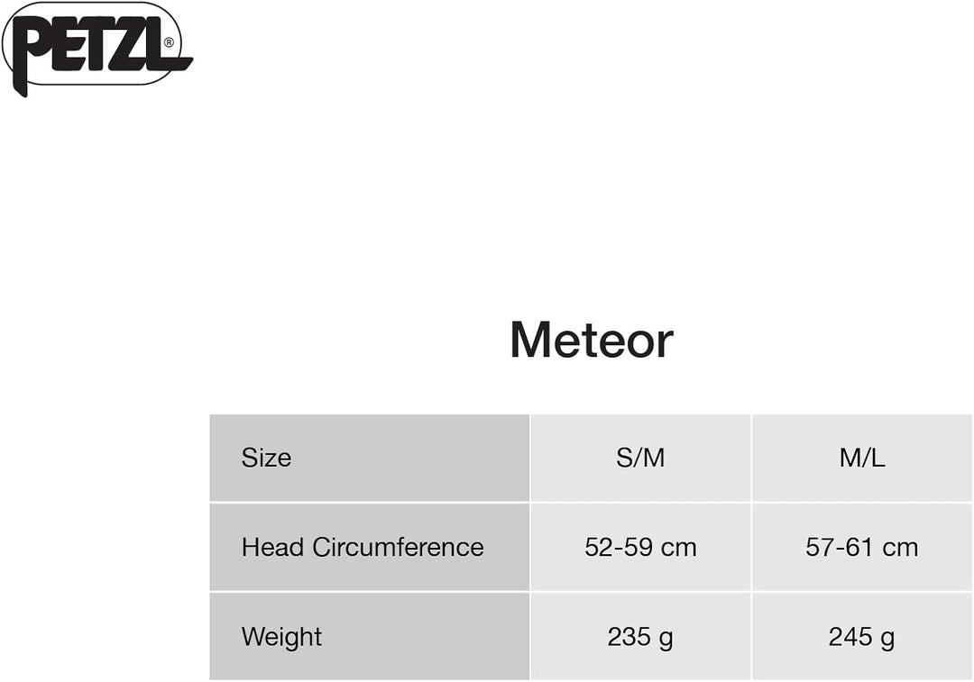 PETZL Unisex – Erwachsene Meteor Helm S/M (48-58 cm) weiss / orange, S/M (48-58 cm) weiss / orange