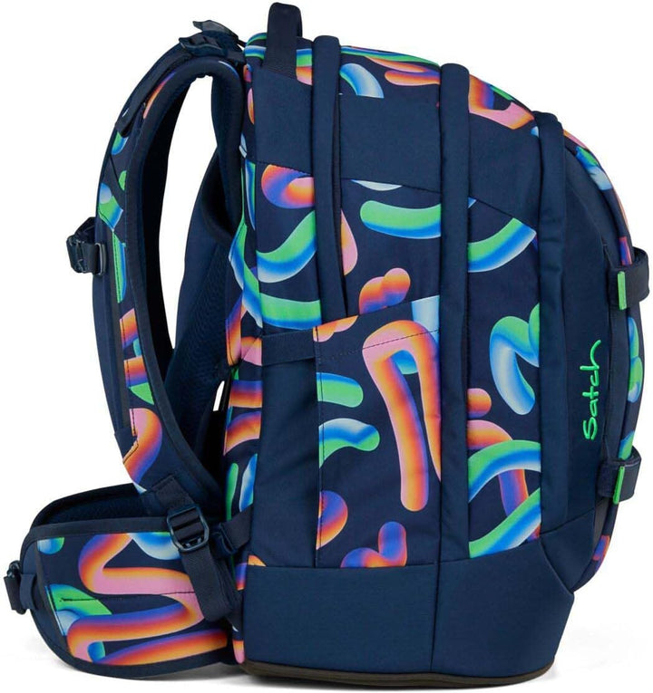 Satch Pack Schulrucksack Set 2tlg. inkl. Pencil Slider (Crazy Twist), Crazy Twist