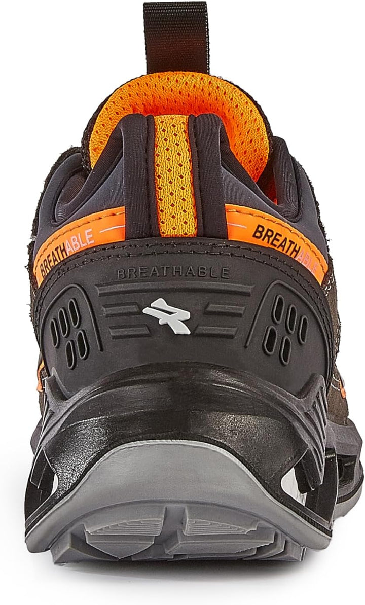 U POWER Ryder ESD S1P Unisex-Adult Schwarz Orange EU 47 EU Nero Arancione, 47 EU Nero Arancione