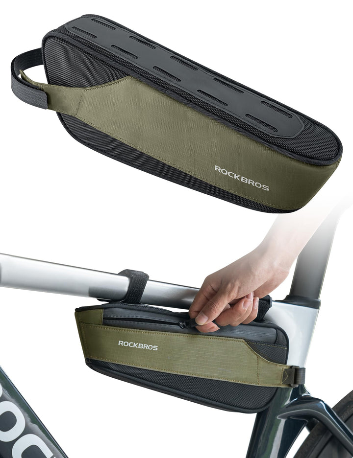 ROCKBROS Fahrradtasche Reflektierende Rahmentasche Werkzeugtasche Fahrradzubehör Grosse Kapazität vo