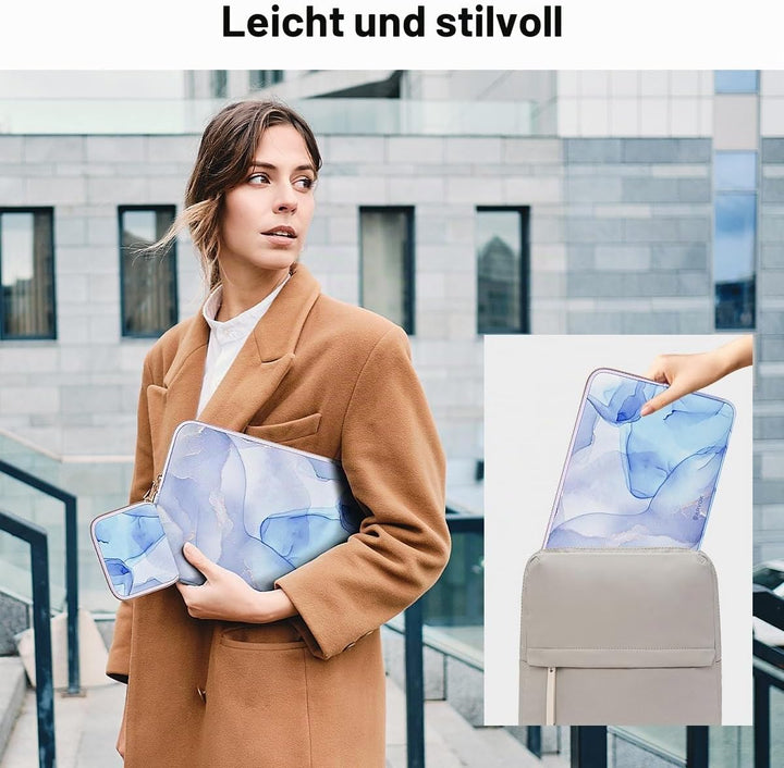 ARVOK 13 13,3 14 Zoll Laptoptasche Schutzhülle mit Klein Fall für MacBook Air/Pro 13/MacBook Pro 14,