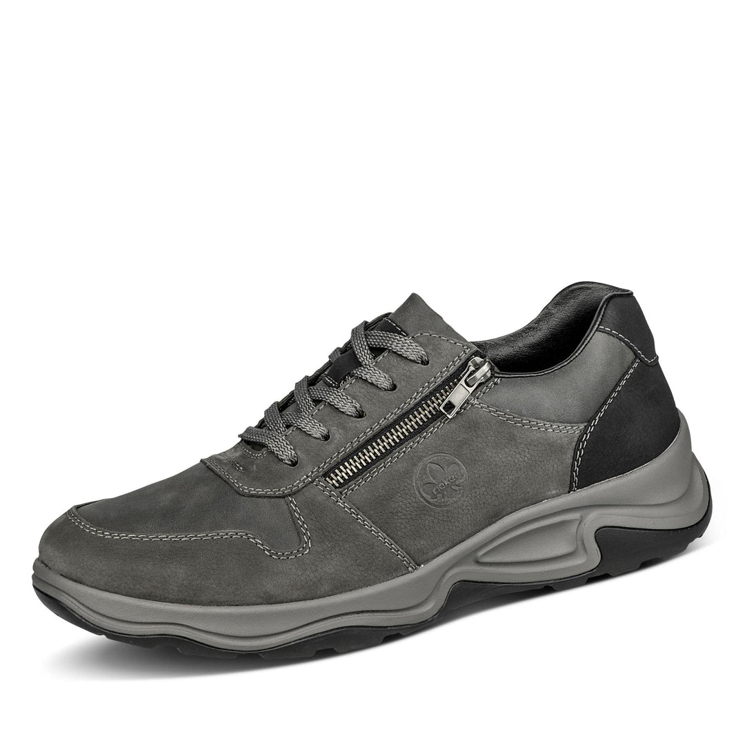 Rieker Herren B8612 Sneaker 41 EU Grau, 41 EU Grau