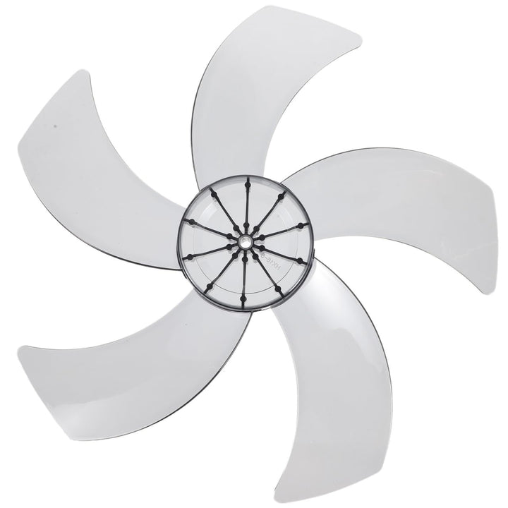 Angoily Lüfterflügel 16 Zoll Lüfterflügel Haushaltsventilatorflügel Kunststoff Fünf Blätter Mit Mutt
