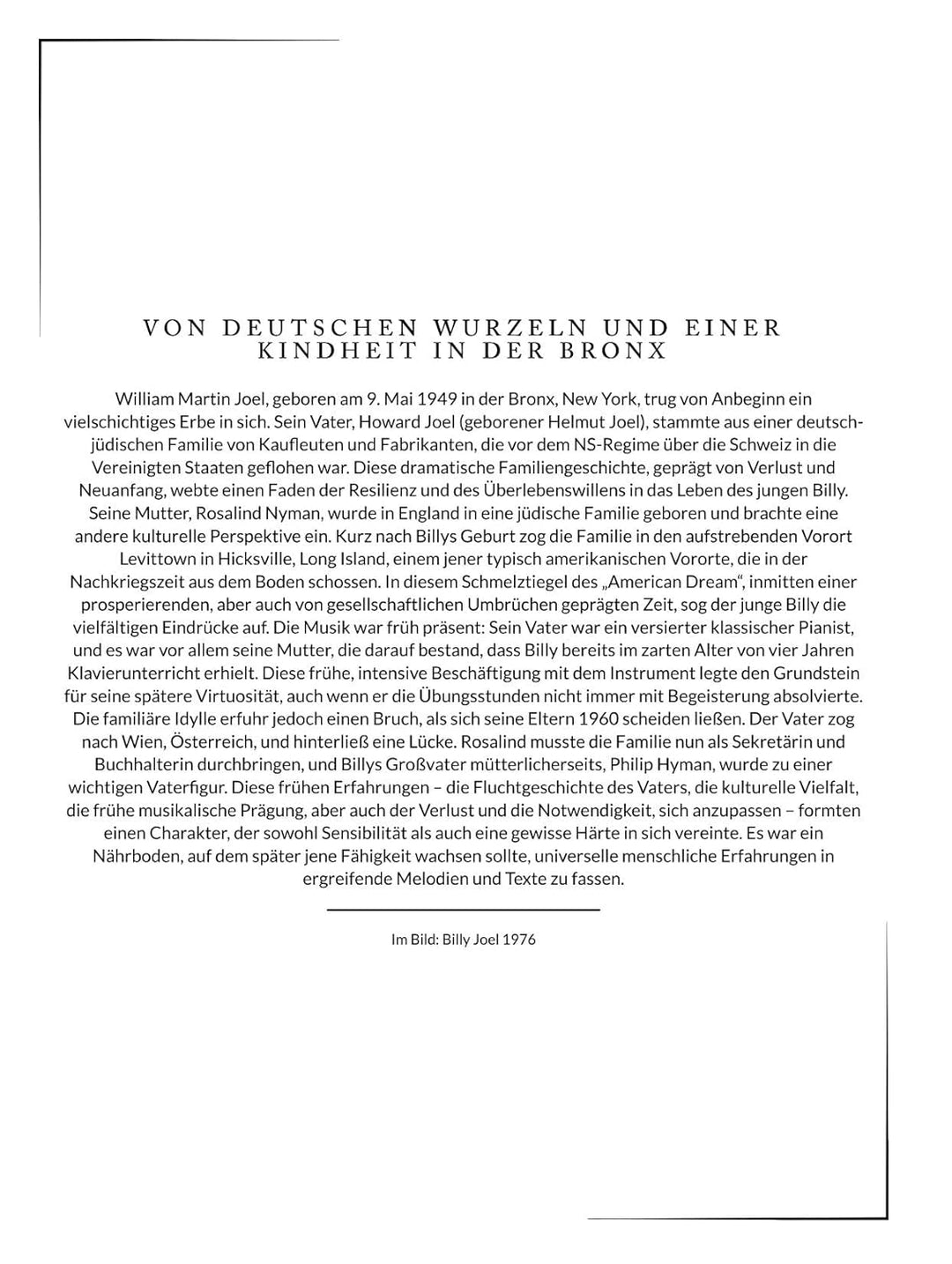Die illustrierte Biografie über Billy Joel: Komplett in Farbe, Taschenbuch