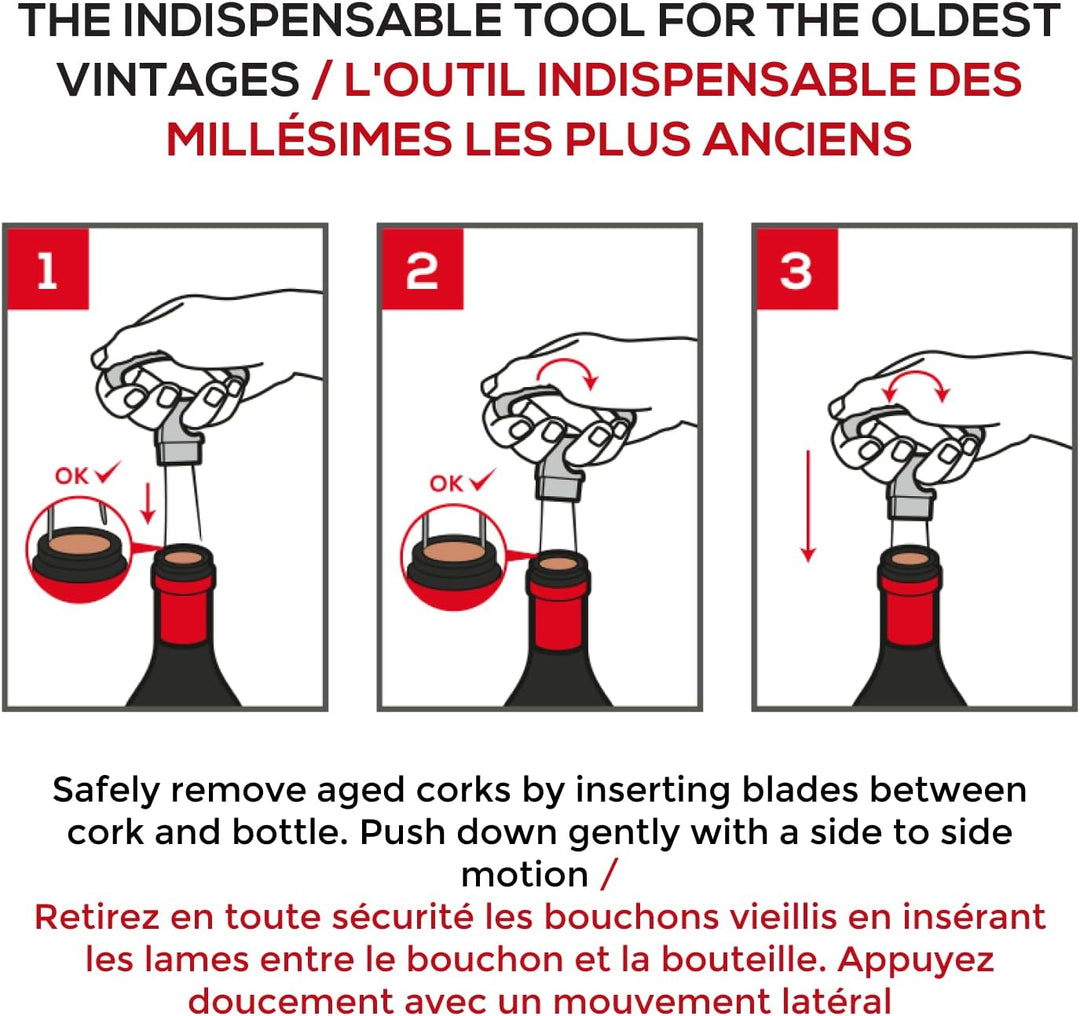 Peugeot 200251 Mathus Klingenkorkenzieher, Stahl, 1,5 x 8,9 x 15,6 cm, schwarz, Schwarz