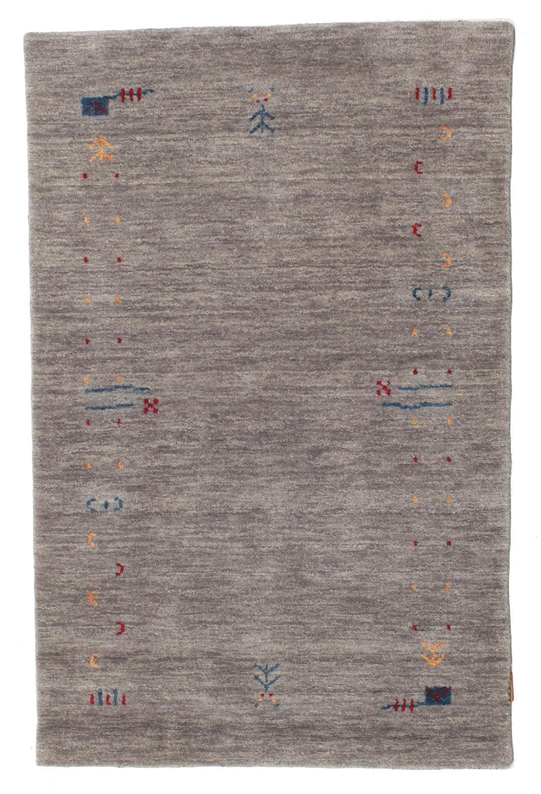 RugVista Gabbeh Loom Frame, Teppich, Gabbeh, 160 x 100 cm, Rechteckig, Niedriger Stapel, Wohnzimmer,