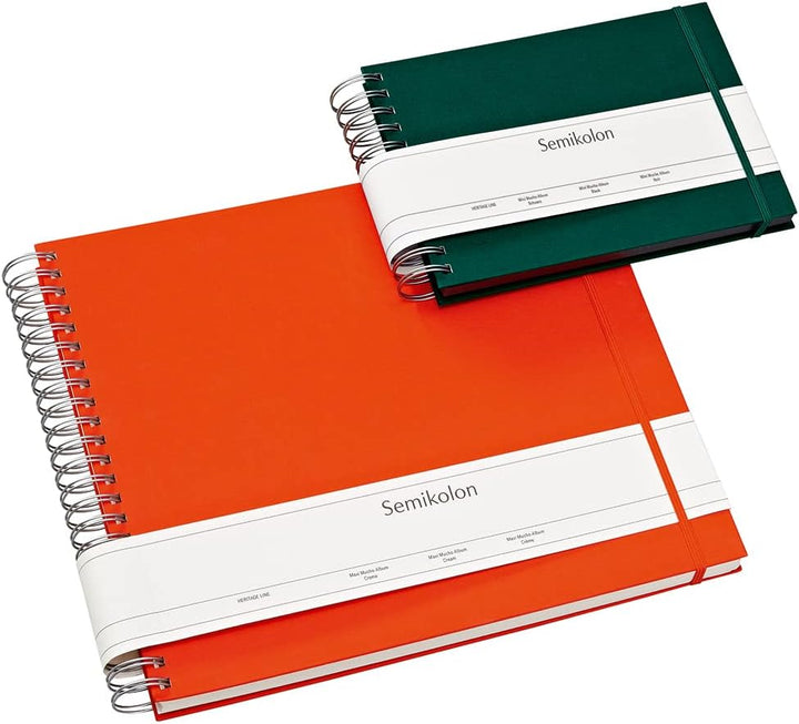 Semikolon 352961 Spiral Album Maxi Mucho - 34,5x30 cm - Fotoalbum, 90 Seiten schwarz, Fotobuch, mari