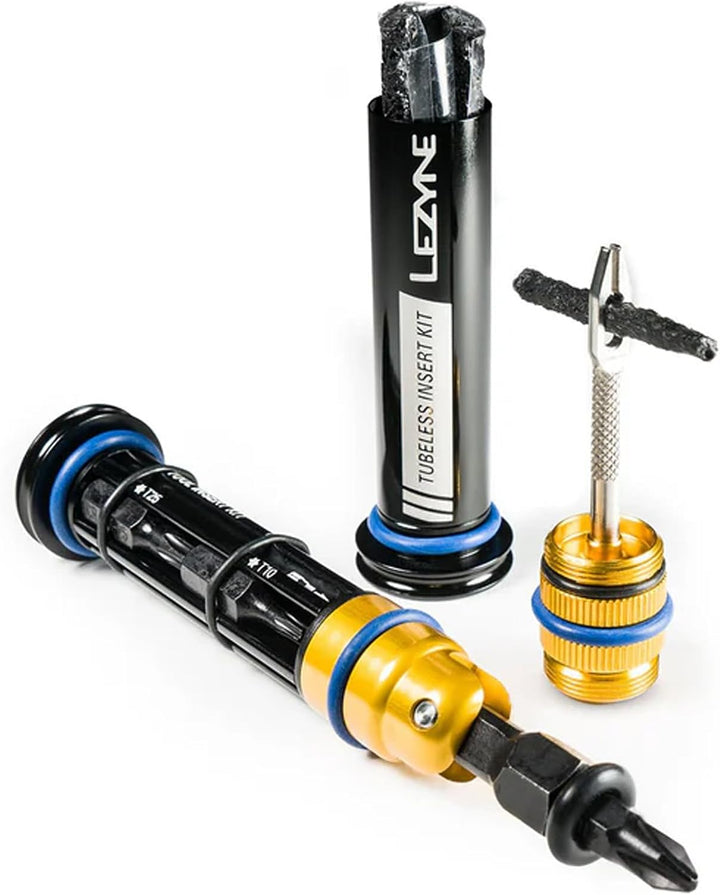 Lezyne Multitool inkl. Tubeless-Pannenkit Dual Insert Schwarz Gr. Schwarz Schwarz Medium, Schwarz Me