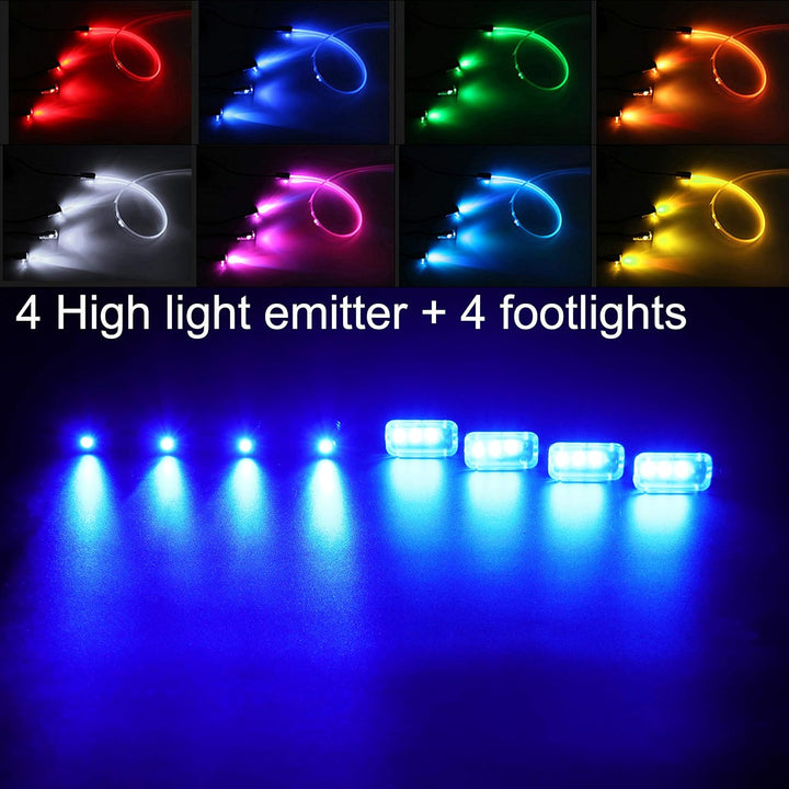 TABEN Ambient Light APP-Steuerung + RGB-Fernbedienung Auto Atmosphärenlicht Lampe Soft DIY Refit 5m