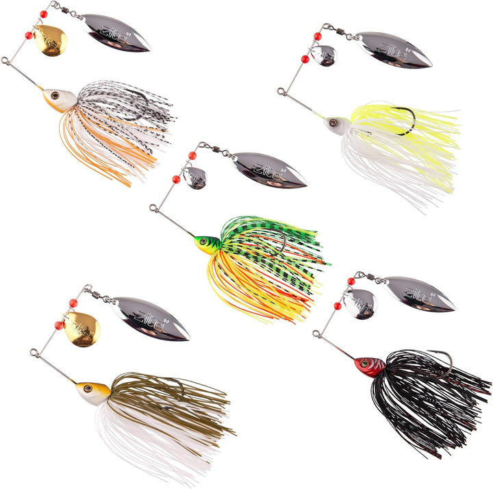 Zite Fishing Inzite Rotator Spinnerbait Set | 5 STK Spinnköder Zander, Barsch, Hecht 10g, 16g, 21g |