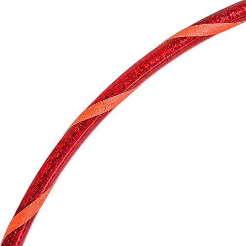 Glamour Hula Hoop Reifen Ø60/70/80/90/100cm Rot Ø60cm, Rot Ø60cm