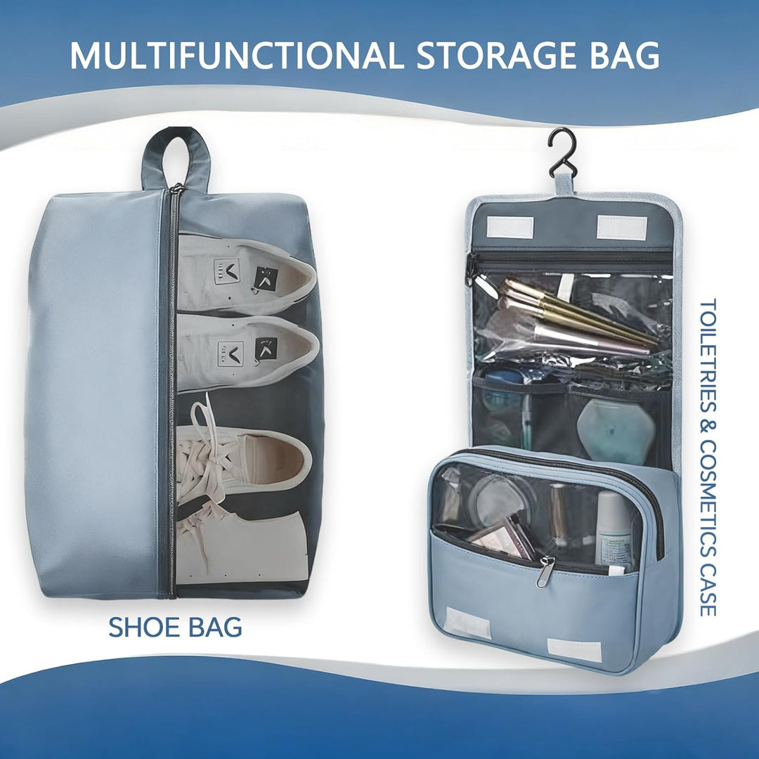 packing cube 8Pcs Blue-grey, 8Pcs Blue-grey