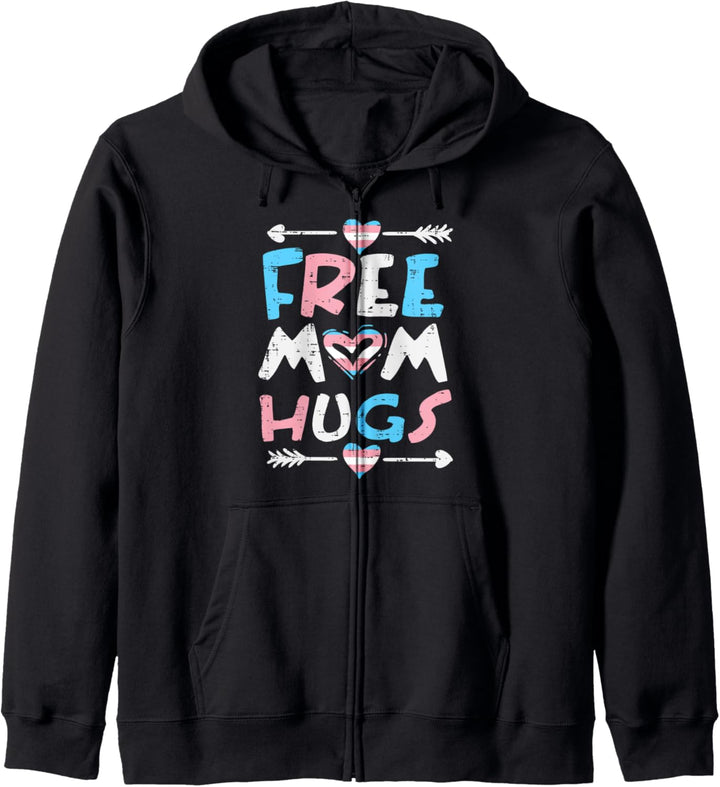 Free Mom Hugs Transgender Transsexual Trans Pride Flag Women Kapuzenjacke
