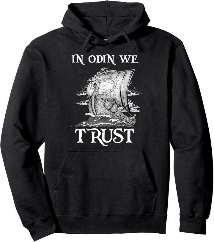 In Odin we Trust Nordische Wikinger Mythologie Kämpfer Pullover Hoodie