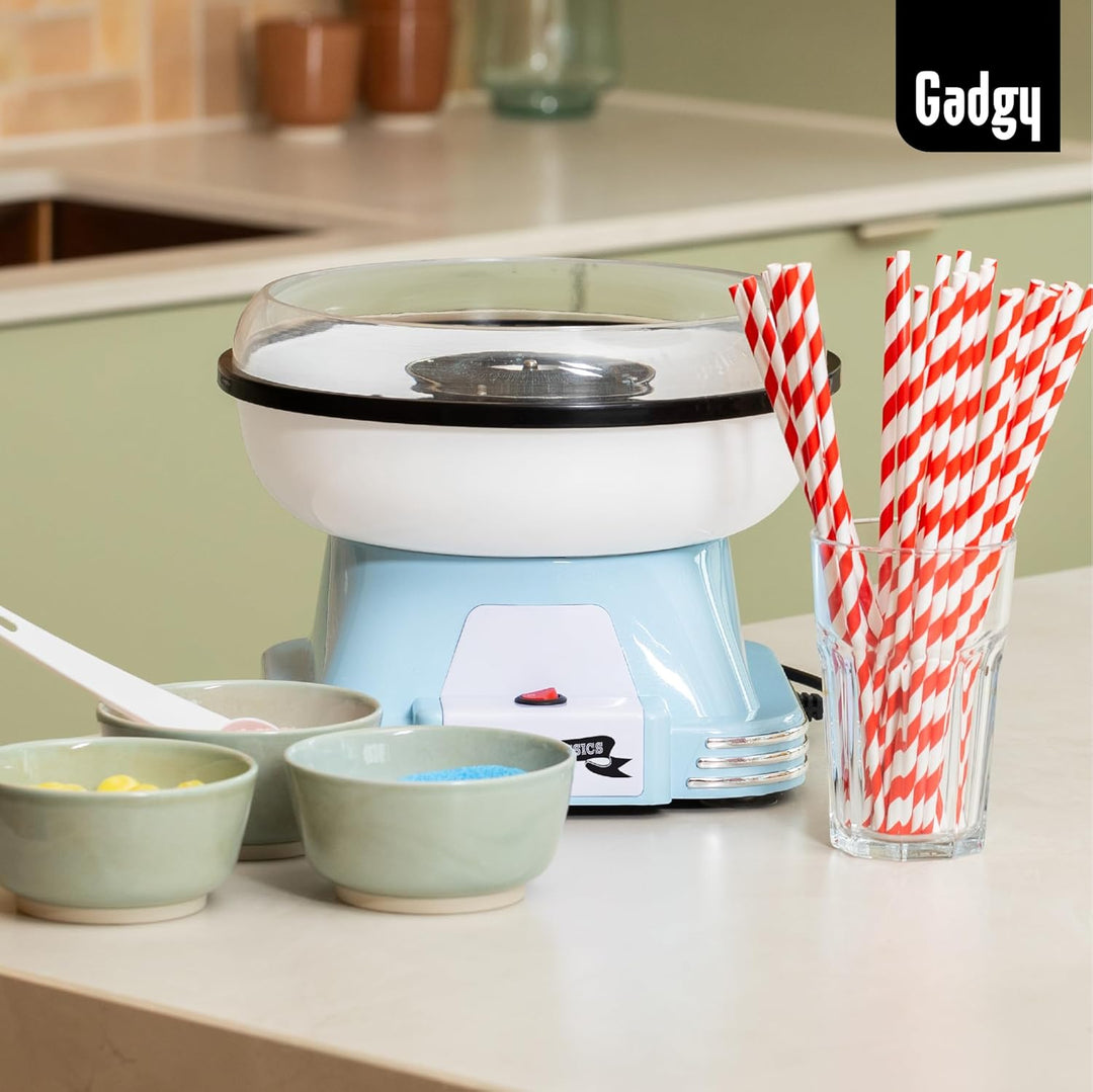 Gadgy Zuckerwattemaschine für zuhause - Zuckerwatte Maschine für Zucker oder Bonbons - Cotton Candy
