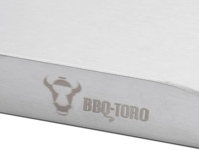 BBQ-Toro Edelstahl Grillplatte | 40 x 41,5 cm | BBQ Plancha, Grillplancha | Rechteckig, Universal un