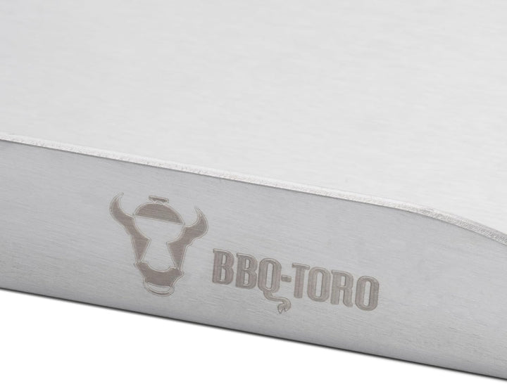 BBQ-Toro Edelstahl Grillplatte | 30 x 45 cm | BBQ Plancha, Grillplancha | Rechteckig, Universal und