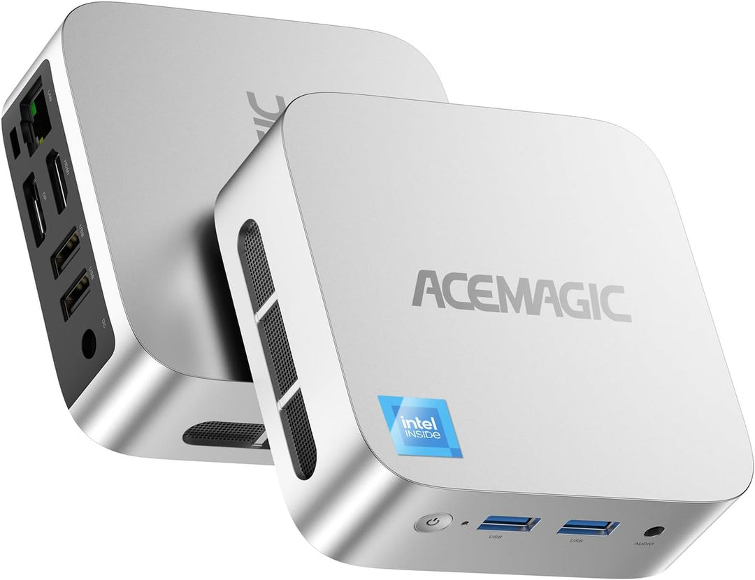 ACEMAGICIAN T8Plus Mini PC,12th Gen Ιntel Alder Lake N100 Mini PC (bis zu 3,40 GHz),16GB LPDDR5 512G
