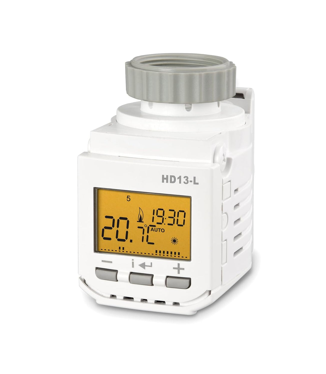Elektrobock HD13-L Programmierbarer Heizkörperthermostat, 280 W, 230 V, Weiss, Kompakt