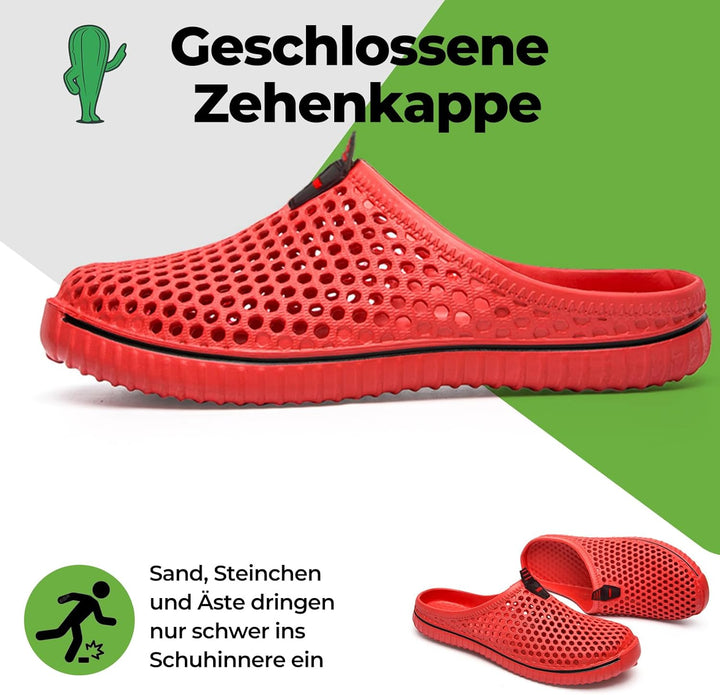SAGUARO Clogs Herren Gartenschuhe Damen Atmungsaktiv Gr.36-45 | Sommer, Rutschfest, Hausschuhe, Bade