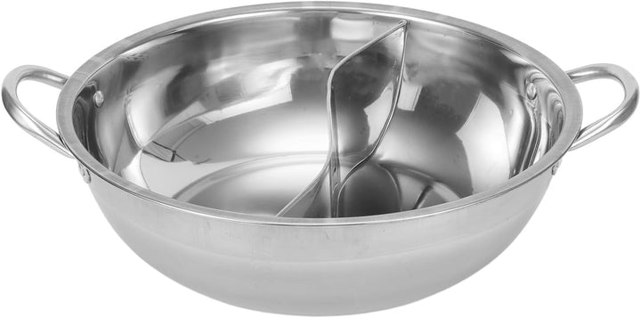 Doppeltopf Edelstahl Hotpot zum Kochen geeignet für Induktionsherde und Gasherde ideal für Partys (B