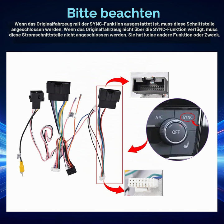 Upgrade Autoradio für Ford Transit Tourneo Custom 2013–2021, 9 Zoll Android Radio 2+64G, Wireless Ca