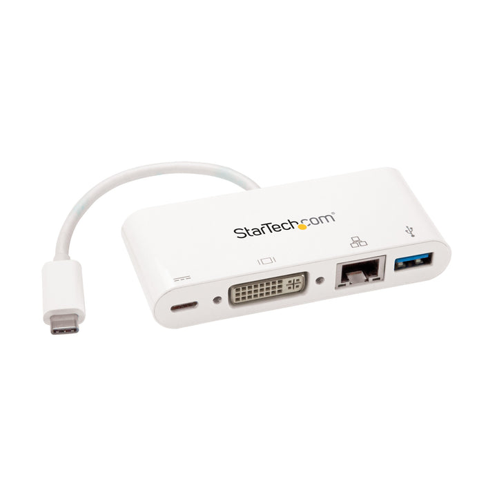 StarTech.com USB-C Multiport Adapter - USB-C auf DVI-D (Digital) Video Adapter mit 60W Power Deliver
