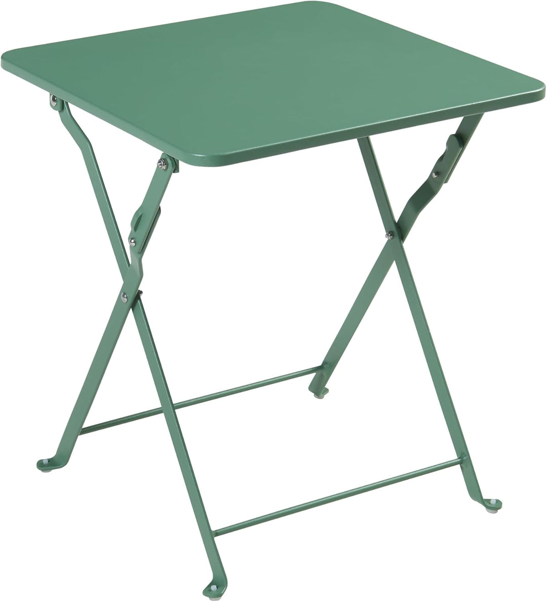 [en.casa] Campingtisch Vegårshei Klapptisch Gartentisch Stahl klappbar quadratisch Outdoor-Tisch fal