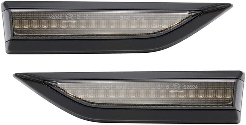 AUTO-STYLE Satz LED Seitenblinker - kompatibel mit Volkswagen Caddy IV 2015-2020 - Smoke - inkl. Dyn