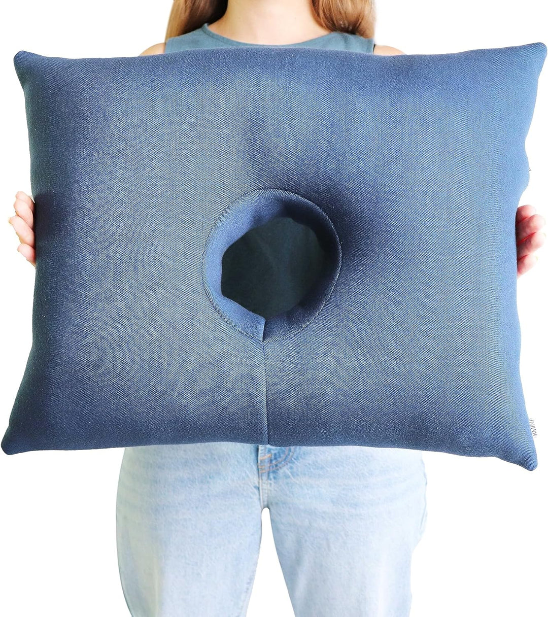 KMINA - Kissen mit Ohrloch, Piercing Kissen Ohrkissen, Donut Kissen für Ohrpiercing Wiederverwendbar
