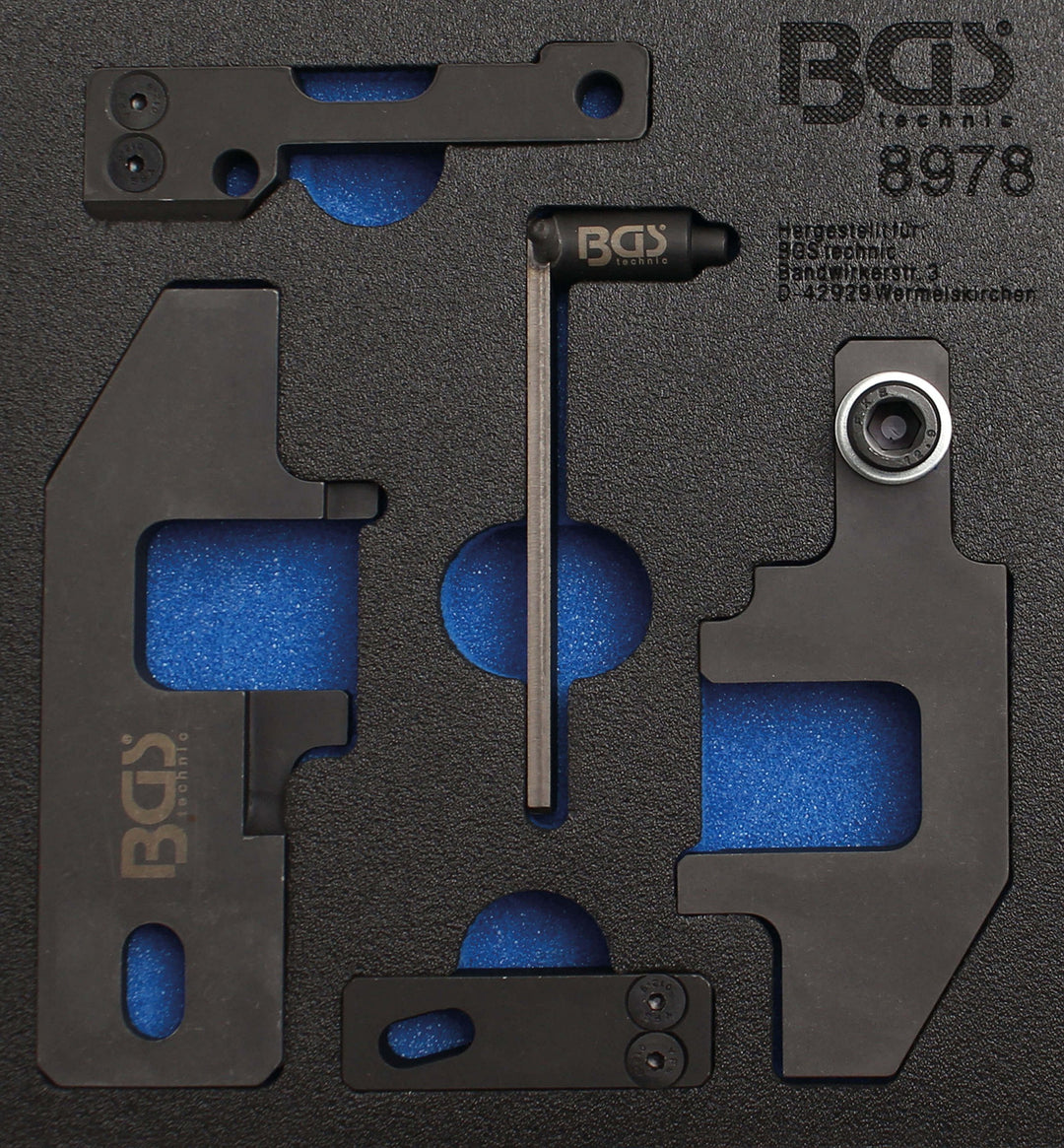 BGS 8978 | Werkstattwageneinlage 1/6: Motor-Einstellwerkzeug-Satz | für PSA, Toyota 1.0, 1.2 VTi