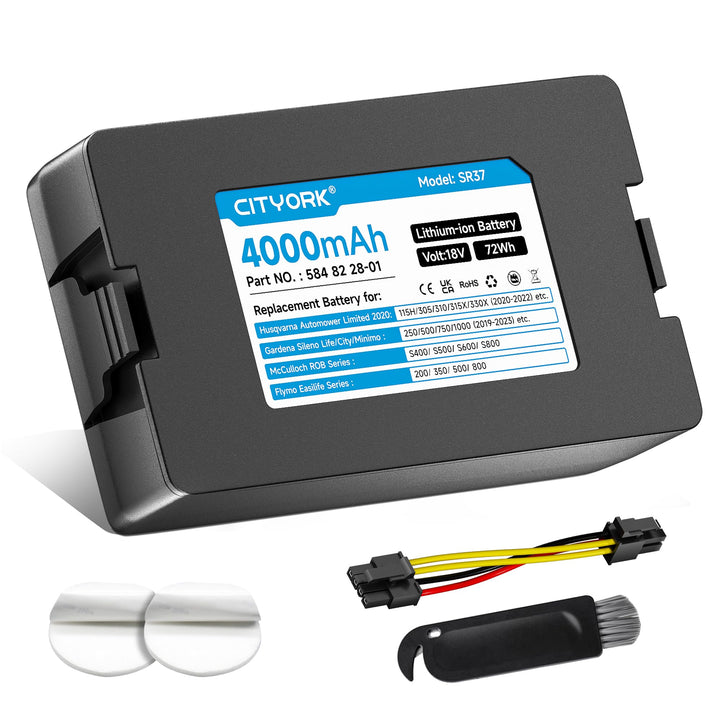 18V/4000mAh Mähroboter Akku für Gardena Sileno Minimo/Smart City/Smart Life: 1250/1000/750(Baujahr 2