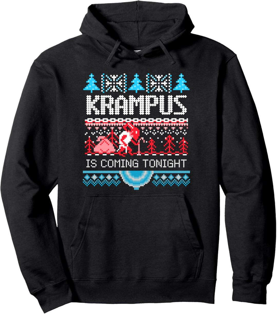 Krampus Night Ugly Christmas Sweater Krampusnacht Holiday Pj Pullover Hoodie