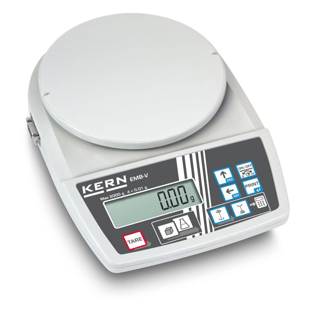 Einsteiger-Laborwaage mit integrierter Dichtebestimmungs-Funktion [Kern EMB 2000-2V] Präzision bis 0