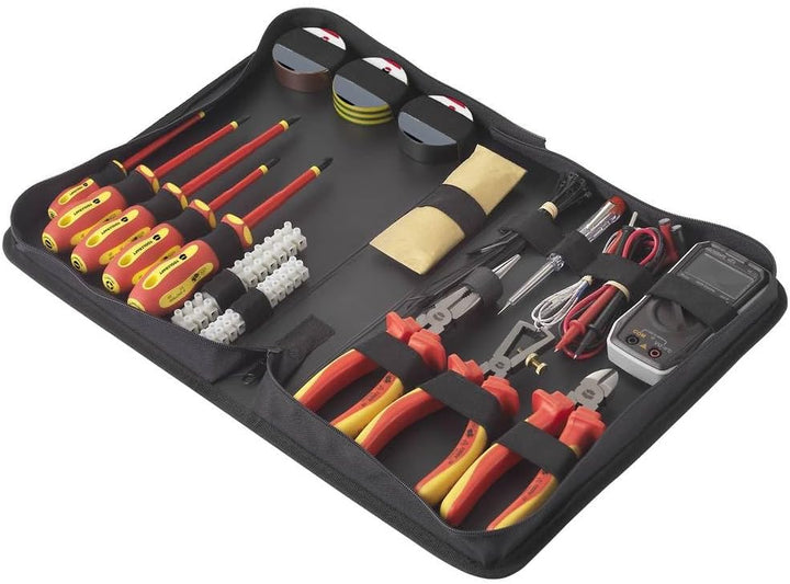 Toolcraft TO-7762929 Elektriker, Heimwerker Werkzeugset in Tasche 50teilig with Digital multimeter V