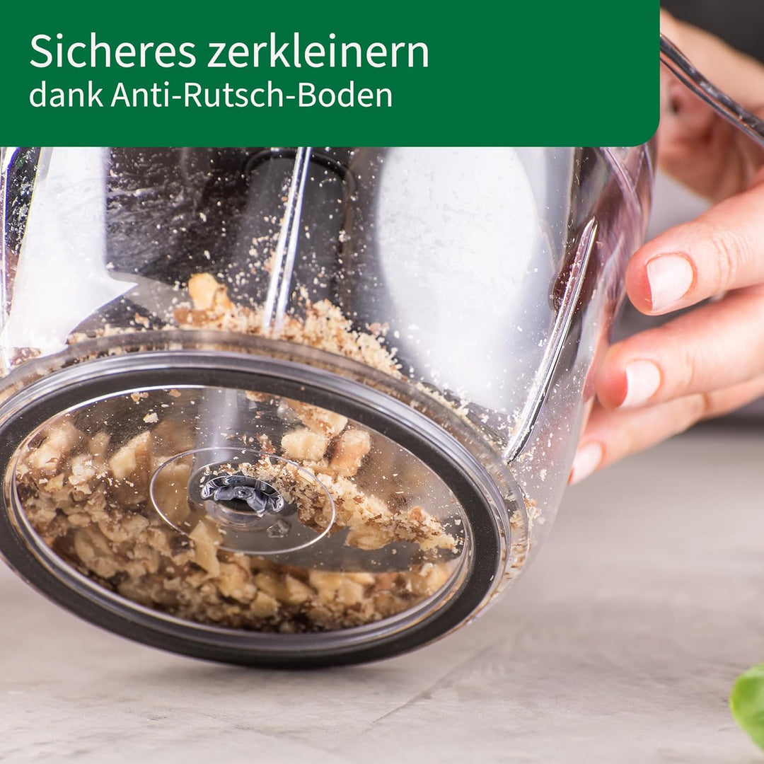 FACKELMANN Chefkoch Multi-Zerkleinerer 5-teilig – Schneider für Gemüse, Obst, Kräuter & Nüsse – Inkl