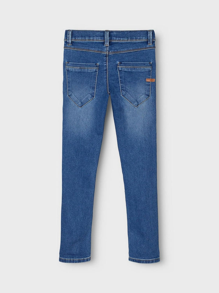 NAME IT Boy Jeans Slim Fit Sweat, Medium Blue Denim