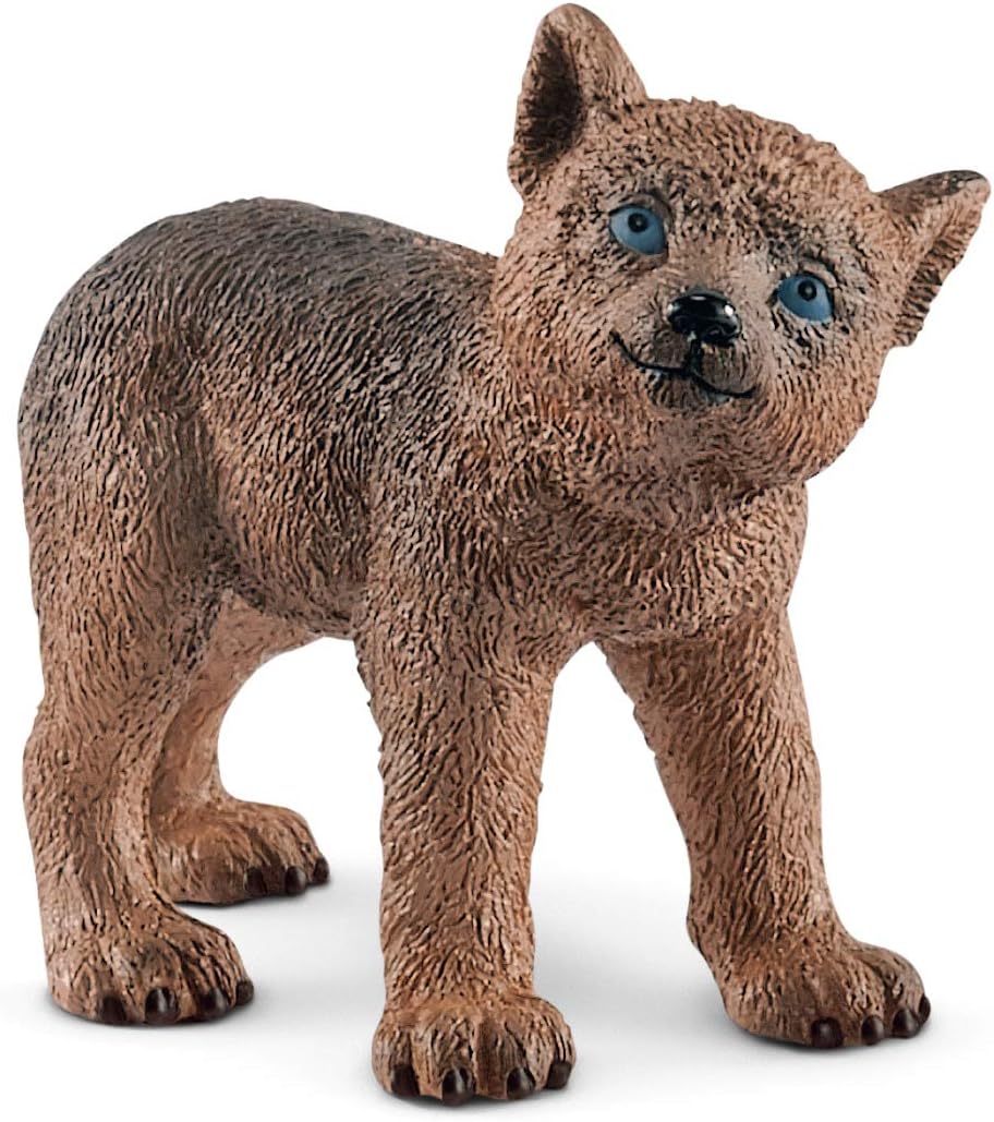 SCHLEICH 42472 Wolfsmutter mit Welpen, für Kinder ab 3+ Jahren, WILD Life - Spielfigur Standardverpa