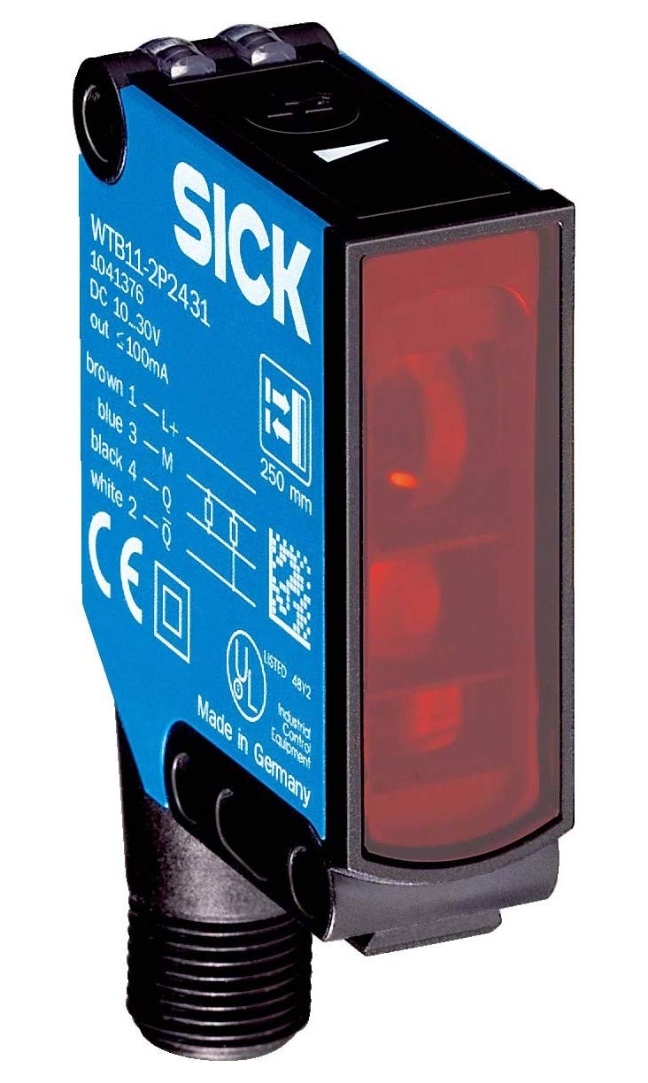 Sick Reflexions-Lichttaster WTB11-2P2461 PNP, M12, antivalent Lichttaster mit Hintergrundausblendung